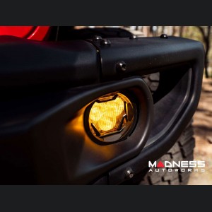 Jeep Wrangler JL LED Fog Light Kit - 4Banger Series - Morimoto - NCS/Wide/Yellow